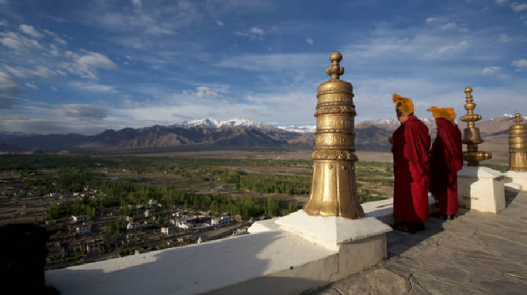 Thiksey Gompa, Thiksey Monastery, Thiksey Monastery of Ladakh, Thiksey Monastery Ladakh