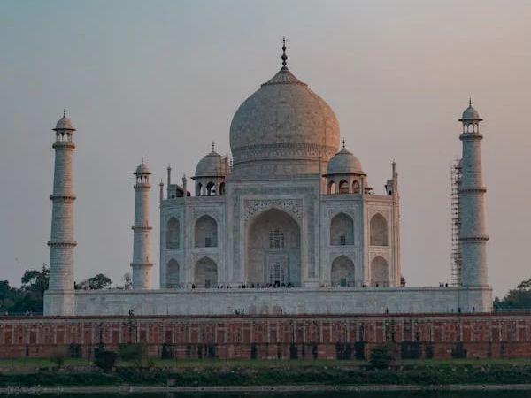 View of the Taj Mahal during a Same Day Agra Tour. Enjoy a Luxury Taj Mahal Tour, perfect for your Taj Mahal Trip or Taj Mahal Tour