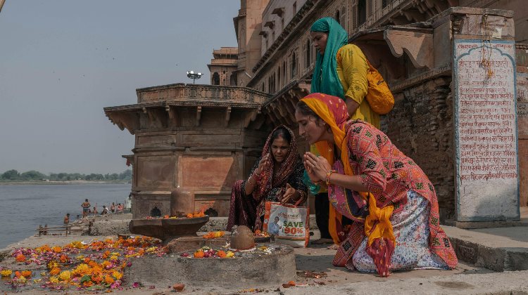 A panoramic view of the Varanasi temples, showcasing the intricate architecture of the Kashi Ancient Temples and their historical significance as ancient temples in India.